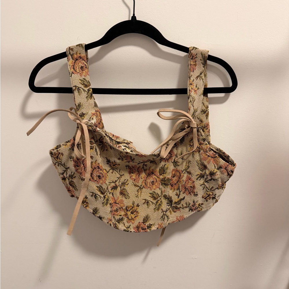 Floral corset top